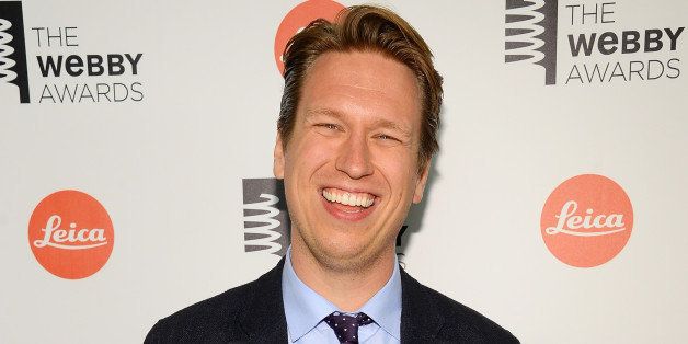 NEW YORK, NY - MAY 19: Comedian Pete Holmes poses backstage at the 18th Annual Webby Awards on May 19, 2014 in New York City. (Photo by Theo Wargo/Getty Images for The Webby Awards)