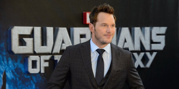 Chris Pratt arrives for the European Premiere of Guardians Of The Galaxy at a central London cinema, Thursday, July 24, 2014. (Photo by Jonathan Short/Invision/AP)