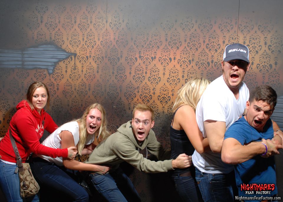 haunted house reaction pictures