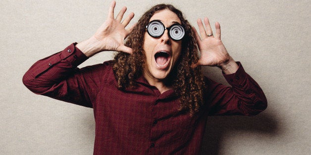 Weird Al Yankovic poses for a portrait during an interview on Thursday, July 17, 2014, in Los Angeles. (Photo by Casey Curry/Invision/AP)