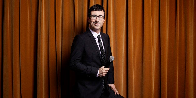 NEW YORK, NY - MARCH 31: John Oliver, host of the upcoming HBO show Last Week Tonight, sits for a portrait in HBO headquarter