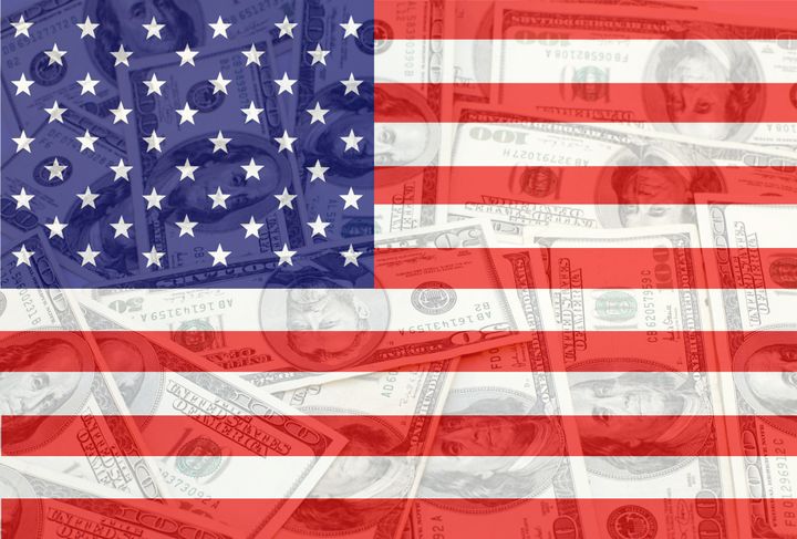 money and us flag