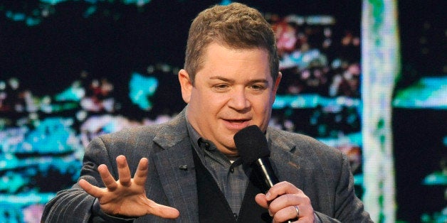 Host Patton Oswalt speaks on stage at the 2014 Film Independent Spirit Awards, on Saturday, Mar. 1, 2014, in Santa Monica, Calif. (Photo by Chris Pizzello/Invision/AP)