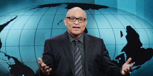 NEW YORK, NY - JANUARY 19: Host Larry Wilmore appears on the debut episode of Comedy Central's 'The Nightly Show with Larry Wilmore' at The Nightly Show Studios on January 19, 2015 in New York City. (Photo by Stephen Lovekin/Getty Images for Comedy Central)