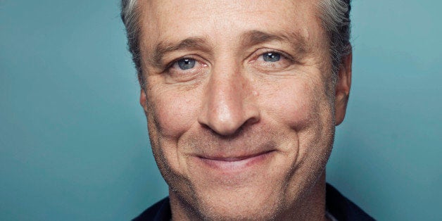 In this Nov. 7, 2014 photo, Jon Stewart poses for a portrait in promotion of his film,"Rosewater," in New York. Stewart, who hosts the political satire series "The Daily Show with Jon Stewart," makes his directorial and screenwriting debut in the film about a journalist who is detained in Iran. (Photo by Victoria Will/Invision/AP)