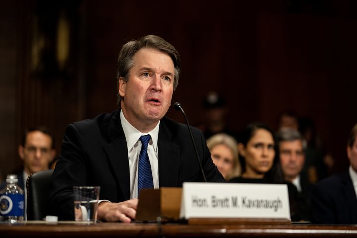 Supreme Court nominee Judge Brett Kavanaugh testifies before the Senate Judiciary Committee in Washington, Sept. 27. He wrote in 2016 that polygraphs are a valuable tool to determine credibility.