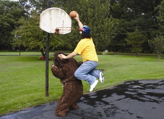 Judah gives tips on how to defeat a Bigfoot in Bigfoot basketball, a notoriously impossible game. "There are no referees in B