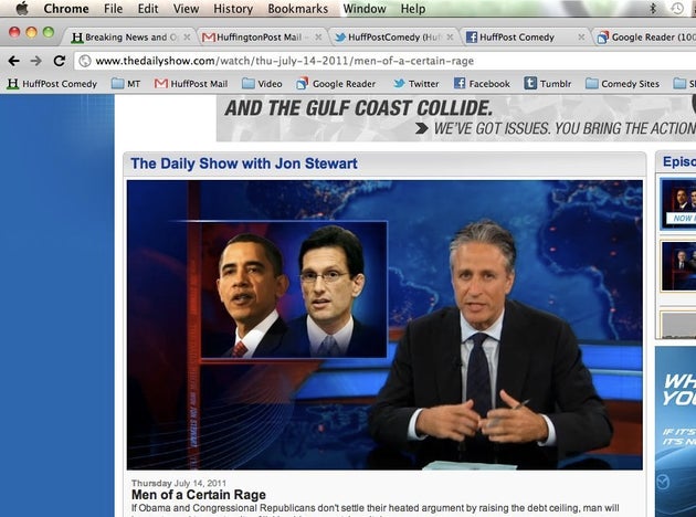 Jon Stewart Mocks President Obama S Storm Out Of Debt Ceiling