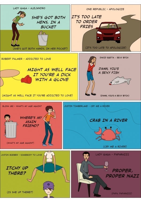 Commonly Misheard Lyrics (PICTURE) | HuffPost Entertainment