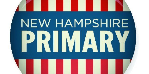 Retro or Vintage Style New Hampshire Primary Campaign Election Pin Button or Badge
