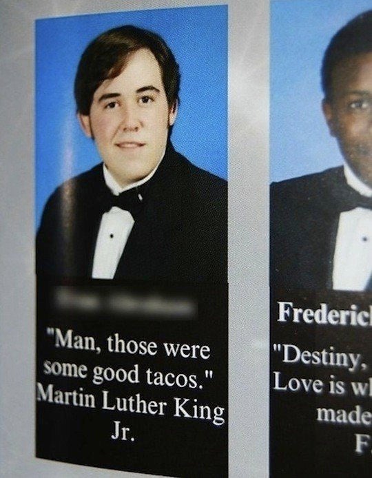 senior yearbook quote honors lesser known martin luther king saying