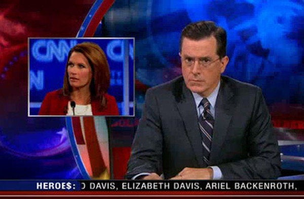 Colbert Mocks Bachmann s HPV Vaccine Claims VIDEO HuffPost