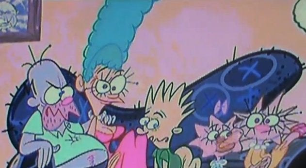 The Simpsons' Couch Gag Animated By 'Ren And Stimpy' Creator John Kricfalusi (VIDEO) | HuffPost Entertainment The Simpsons' Couch Gag Animated By 'Ren And Stimpy' Creator John Kricfalusi (VIDEO) | HuffPost Entertainment