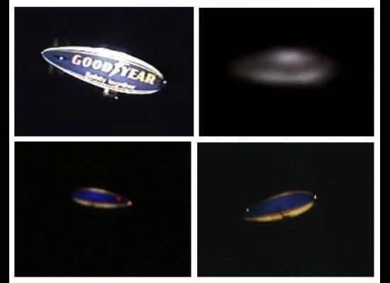 Composite Image of Goodyear Blimp