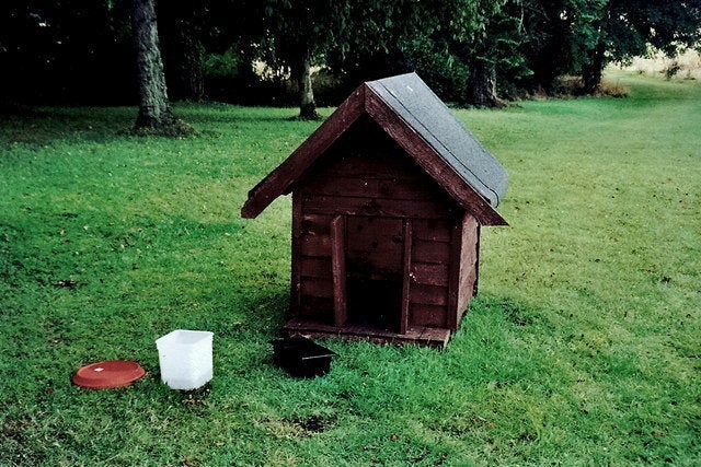description 1 Castledaly Manor - Doghouse A dog "Bess", said to be about 21 years old, naturally came with the manor house wh