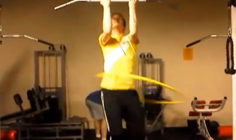 Most Consecutive Chin-Ups While Hula Hooping