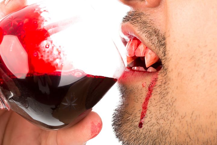 halloween vampire drink blood...