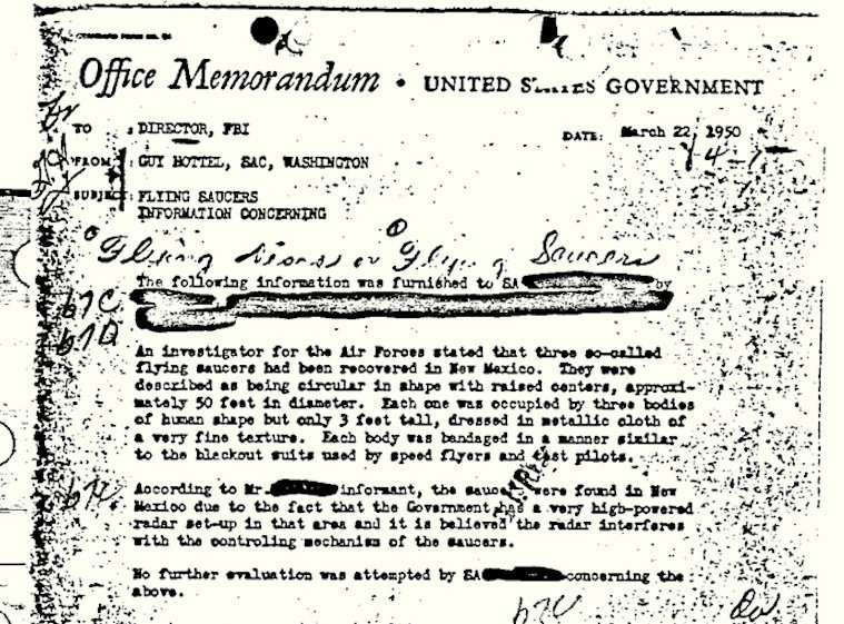 FBI UFO Document Is The Most Popular Of All Its 'Vault' Files ...