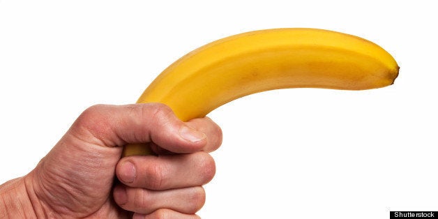 banana fruit gun hold in...