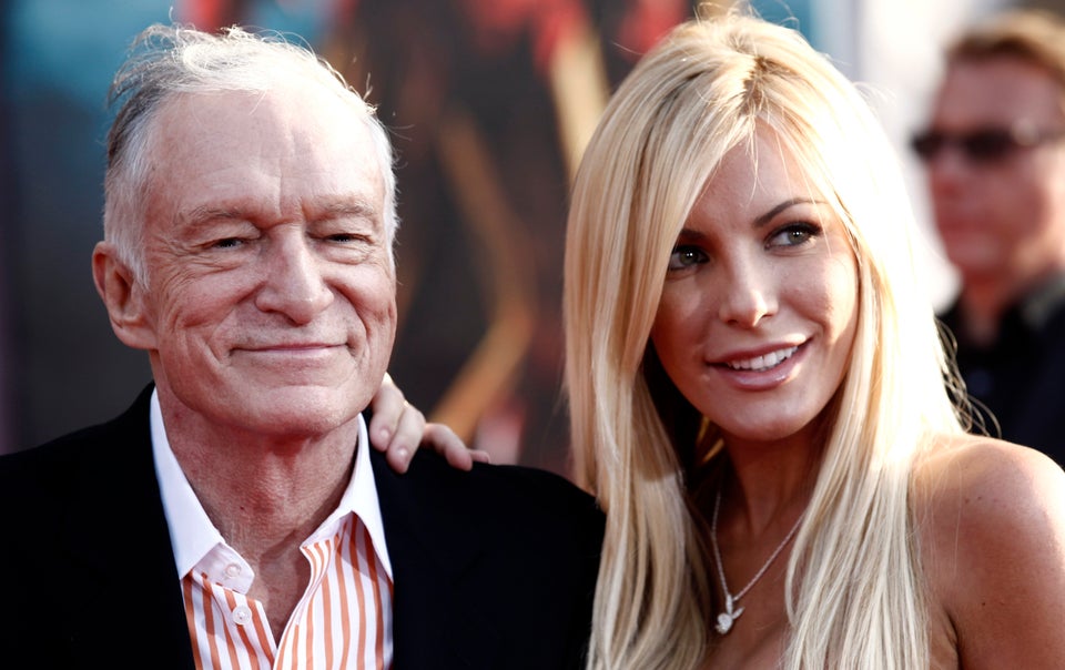 Hugh Hefner And Crystal Harris