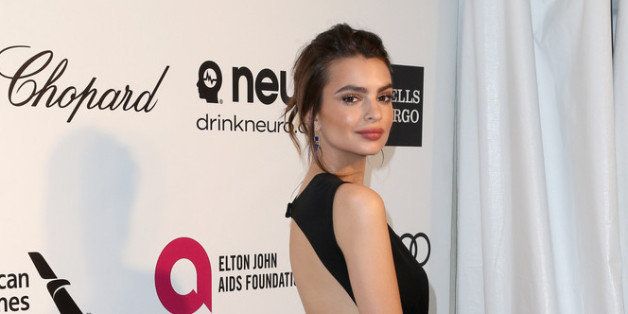 LOS ANGELES, CA - MARCH 02: Model Emily Ratajkowski attends the 22nd Annual Elton John AIDS Foundation's Oscar Viewing Party on March 2, 2014 in Los Angeles, California. (Photo by Frederick M. Brown/Getty Images)