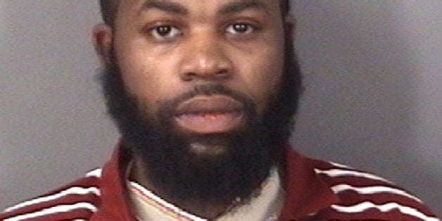 This booking photo released by the Mercer County Prosecutor's Office shows Marcus Hubbard. Hubbard, who can't use his arms because of a spinal condition, is jailed while facing a gun possession charge his lawyer calls shocking. Authorities say he and three other men were in a car in which a stolen handgun and a prescription bottle of codeine were found. All four men were charged after none of them took responsibility for the items. (AP Photo/Mercer County Prosecutor's Office, via The Trentonian) TRENTON TIMES OUT; PHILLY METRO OUT