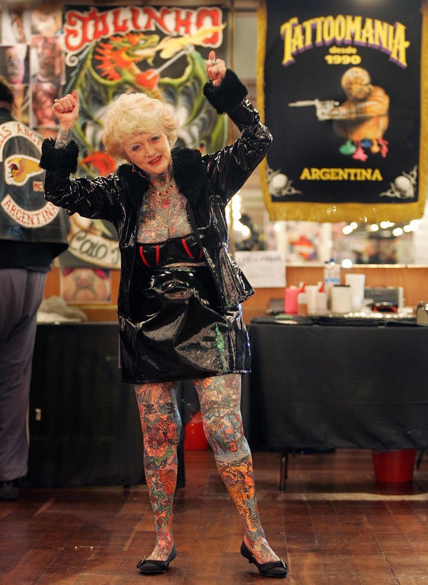 Isobel Varley World S Most Tattooed Female Senior Remembered Huffpost