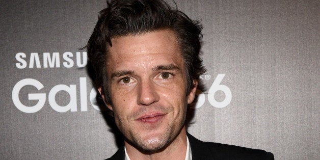 LOS ANGELES, CA - APRIL 28: Musician Brandon Flowers attends the Samsung Studio LA Launch Event across from the Grove on Apr