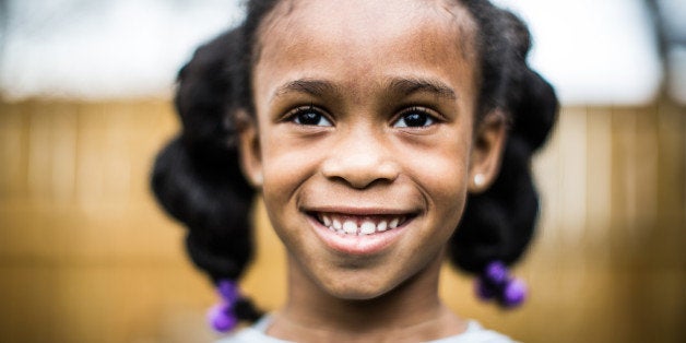 Portrait of girl outdoors