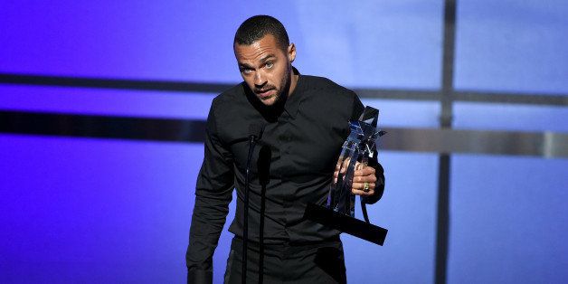 LOS ANGELES, CA - JUNE 26: Honoree Jesse Williams accepts the Humanitarian Award onstage during the 2016 BET Awards at the Microsoft Theater on June 26, 2016 in Los Angeles, California. (Photo by Kevin Winter/BET/Getty Images for BET)