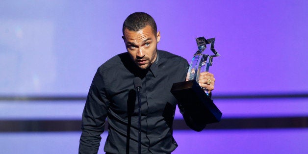 Actor Jesse Williams accepts the Humanitarian Award during the 2016 BET Awards in Los Angeles, California U.S. June 26, 2016.
