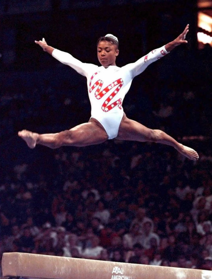 Olympic Gymnastics Leotard, worn by Dominique Dawes