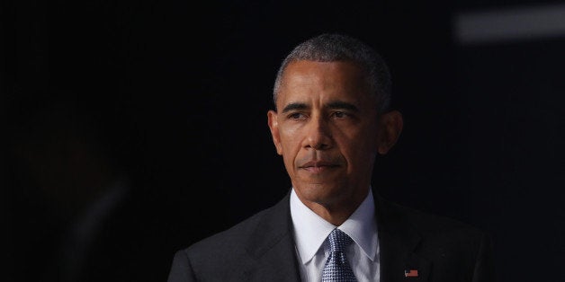 WARSAW, POLAND - JULY 09: U.S. President Barack Obama arrives to speak to the media at the conclusion of the Warsaw NATO Sum