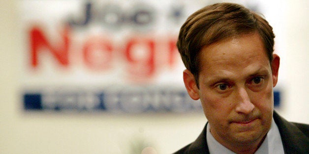 Republican candidate for the U.S. Congress from Florida in district 16, Joe Negron, reacts after he conceded the race in Stuart, Florida November 7, 2006. REUTERS/Marc Serota (UNITED STATES)