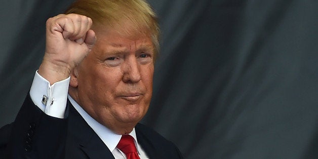 Republican presidential candidate Donald Trump holds a campaign rally at the Henderson Pavilion, October 5, 2016 in Henderson, Nevada. / AFP / Robyn Beck (Photo credit should read ROBYN BECK/AFP/Getty Images)