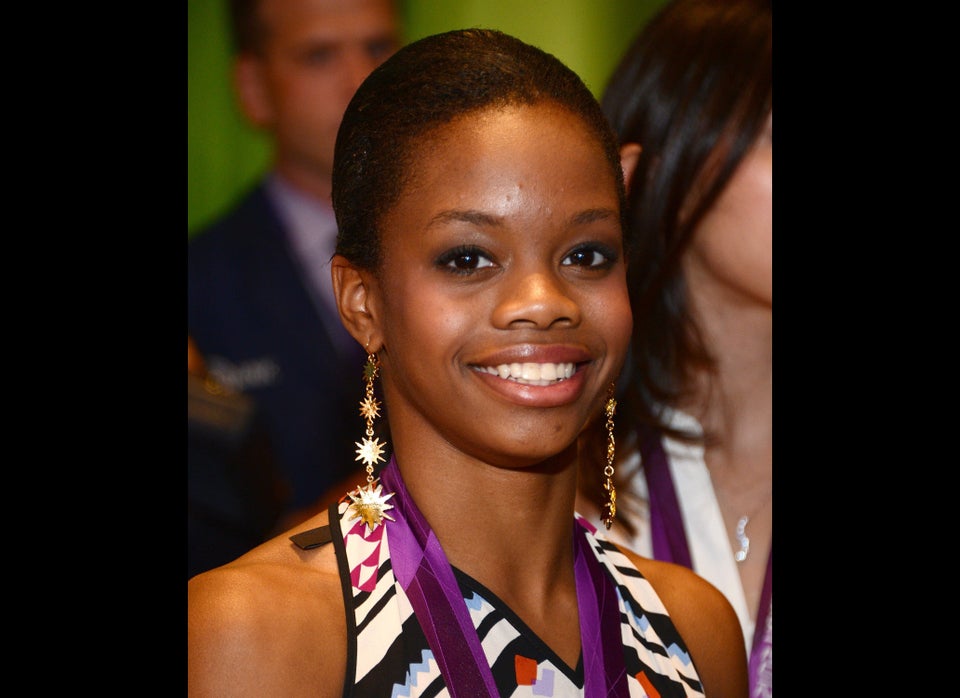 2012 U.S. Women's Gymnastics Olympic Gold Medal Team Rings The NYSE Closing Bell