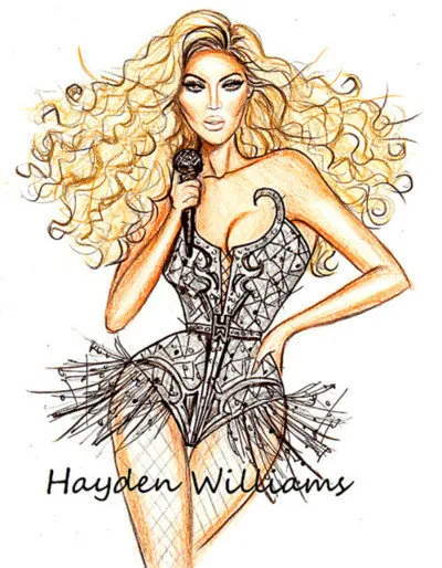 Hayden Williams Fashion Illustrations: Rihanna: Talk That Talk