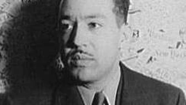 w:en:Langston Hughes photographed by w:en:Carl Van Vechten , 1936. From the collection of the w:en:Library of Congress and in the public ... 