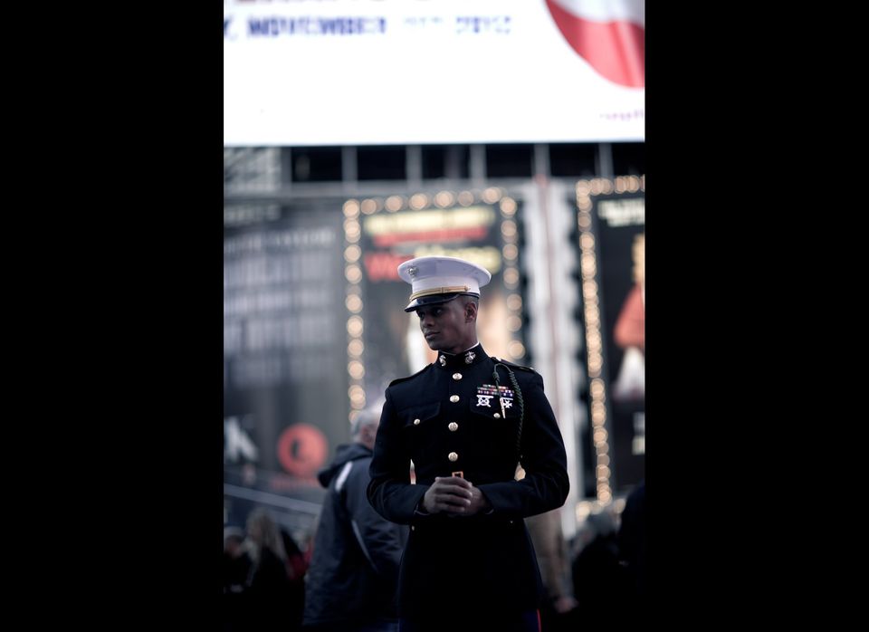 First Lieutenant Drexel Rashawn King in Times Square