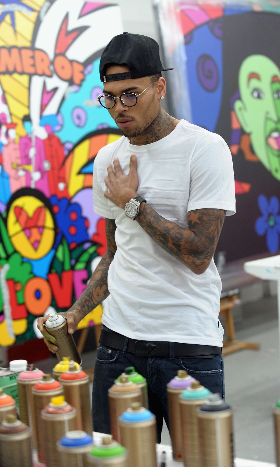 Chris Brown Joins Forces With Artist Romero Britto in Support of Best Buddies International