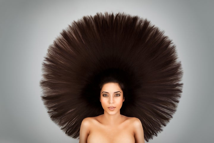 afro hairdo interpretation on a ...