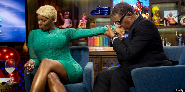 WATCH WHAT HAPPENS LIVE -- Pictured (l-r): NeNe Leakes and Gregg Leakes -- Photo by: Charles Sykes/Bravo/NBCU Photo Bank via Getty Images