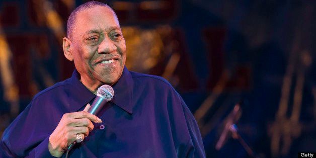 American blues and soul singer Bobby Blue Bland performs at the Petrillo Music Shell, 23rd Annual Chicago Blues Festival, Grant Park, Chicago, Illinois, June 11, 2006. (Photo by Jack Vartoogian/Getty Images)