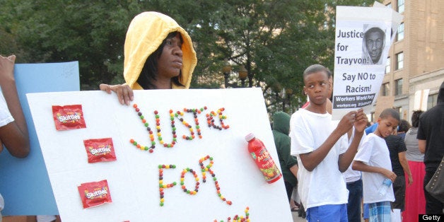 DETROIT, MI - JULY 14: General view of the rally for Trayvon Martin at Grand Circus Park on July 14, 2013 in Detroit, Michiga
