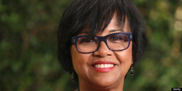 Cheryl Boone Isaacs arrives at the 2012 Governors Awards at the Ray Dolby Ballroom at Hollywood & Highland Center in Hollywood, California on December 1, 2012. The Board of Governors of the Academy of Motion Picture Arts and Sciences (AMPAS) is presenting the Jean Hersholt Humanitarian Award to Jeffery Katzenberg, and Honorary Awards to stunt performer Hal Needham, documentarian D.A. Pennebaker and arts advocate George Stevens Jr.at the inaugural Governors Awards event. AFP PHOTO / Krista KENNELL (Photo credit should read Krista Kennell/AFP/Getty Images)