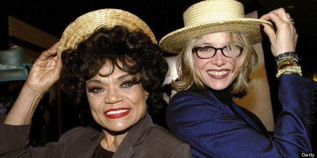 UNITED STATES - APRIL 28: Eartha Kitt (left) and daughter Kitt at opening night party for the Broadway show 'The Music Man' at the Marriott Marquis Hotel. (Photo by Richard Corkery/NY Daily News Archive via Getty Images)