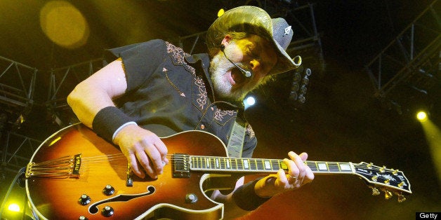 ALPHARETTA, GA - MAY 05: Ted Nugent performs at Verizon Wireless Amphitheater on May 5, 2013 in Alpharetta, Georgia. (Photo by Chris McKay/WireImage)