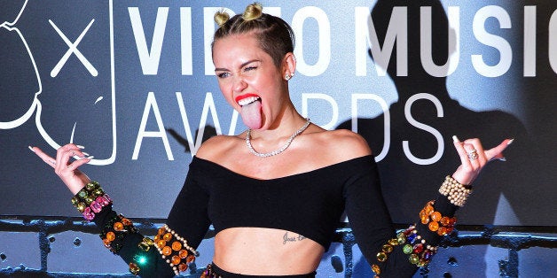 NEW YORK, NY - AUGUST 25: Miley Cyrus attends the 2013 MTV Video Music Awards at the Barclays Center on August 25, 2013 in the Brooklyn borough of New York City. (Photo by James Devaney/WireImage)