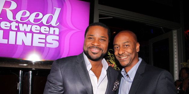 NEW YORK, NY - OCTOBER 10: (L-R) Malcolm-Jamal Warner and Stephen Hill attend the 'Reed Between The Lines' VIP screening at Bar Basque on October 10, 2011 in New York City. (Photo by Johnny Nunez/WireImage)