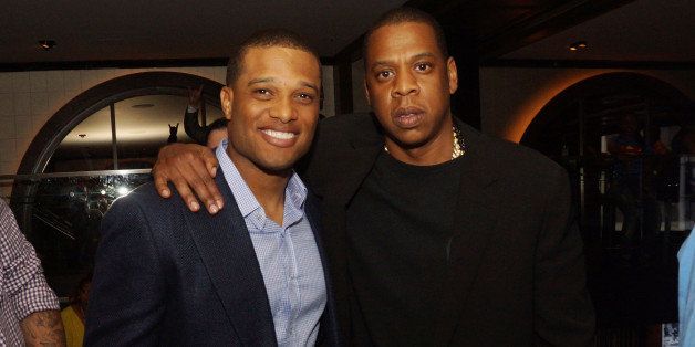 NEW YORK, NY - JUNE 24: (L-R) Robinson Cano and Jay-Z attend The 'Super Heroes' Fundraiser And Domino Tournament at The 40/40 Club on June 24, 2013 in New York City. (Photo by Johnny Nunez/WireImage)